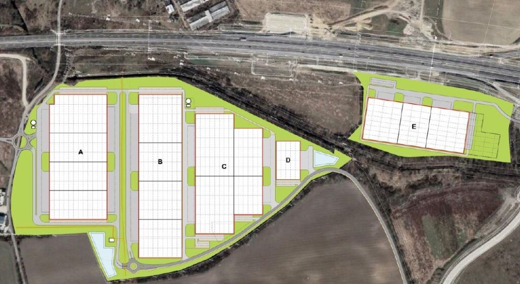 VGP Park Bratislava II, situácia areálu