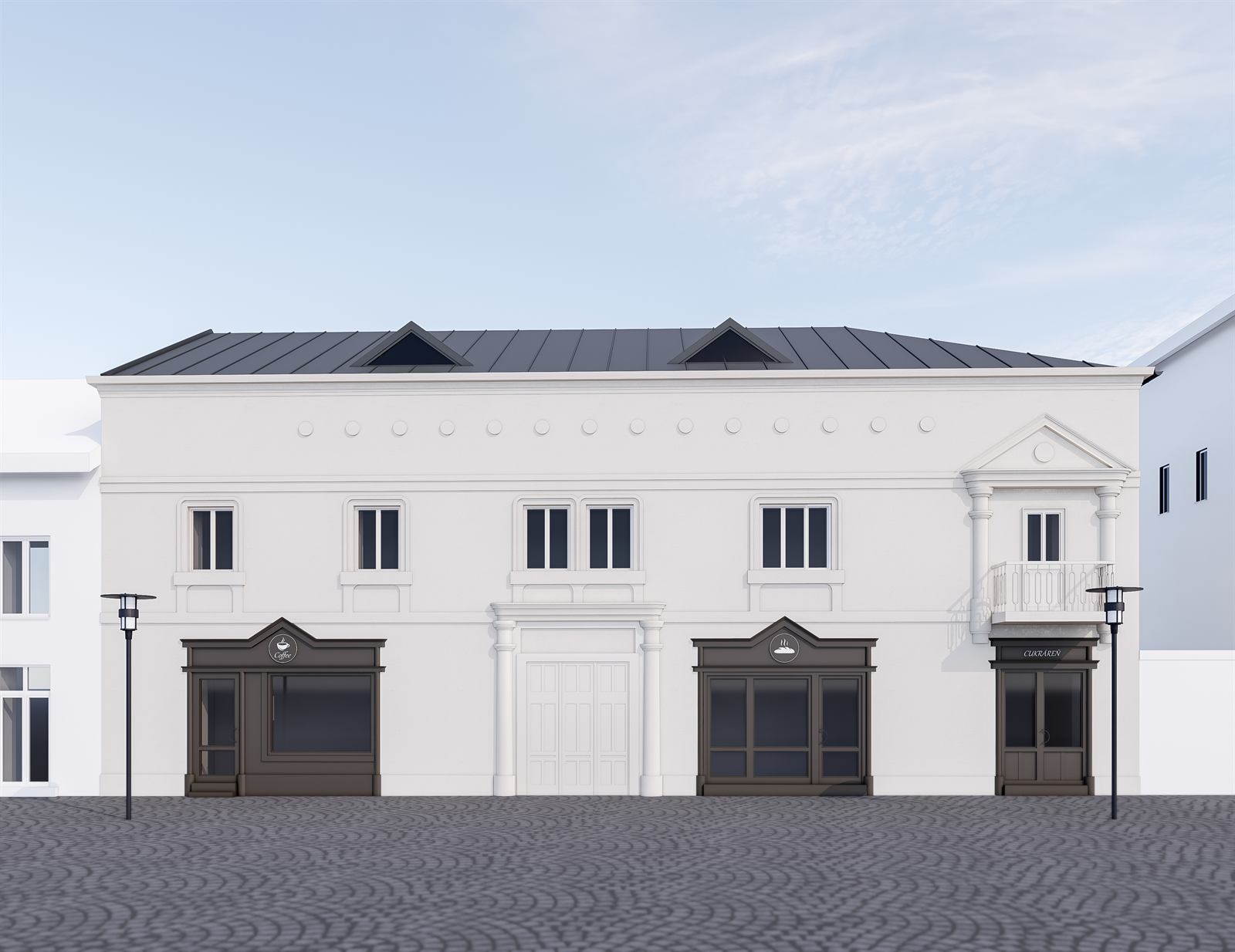 3D vizualizácia historického domu v Banskej Štiavnici